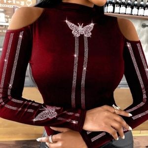 Butterfly Diamond Studded Top